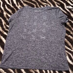 Under Armour Black and White HeatGear Top